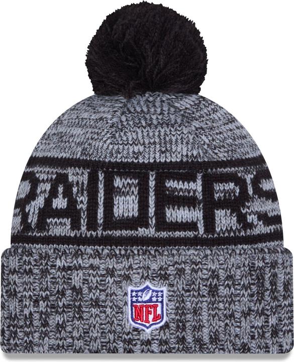 Produktbild New Era Bommel Wintermütze Sideline Las Vegas Raiders (One Size)