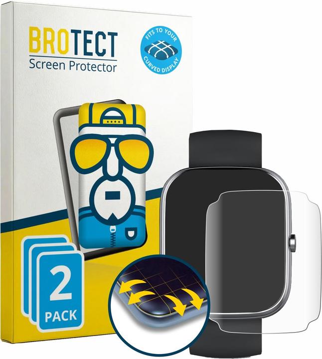 Produktbild BROTECT Fullscreen für taopodo T60 1.91" Schutzfolie Displayschutz Folie Klar Transparent