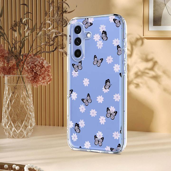 Immagine prodotto Cover-Discount Galaxy S25 FE - Silikon Gummi Hülle Blumen (Samsung Galaxy S25 FE)