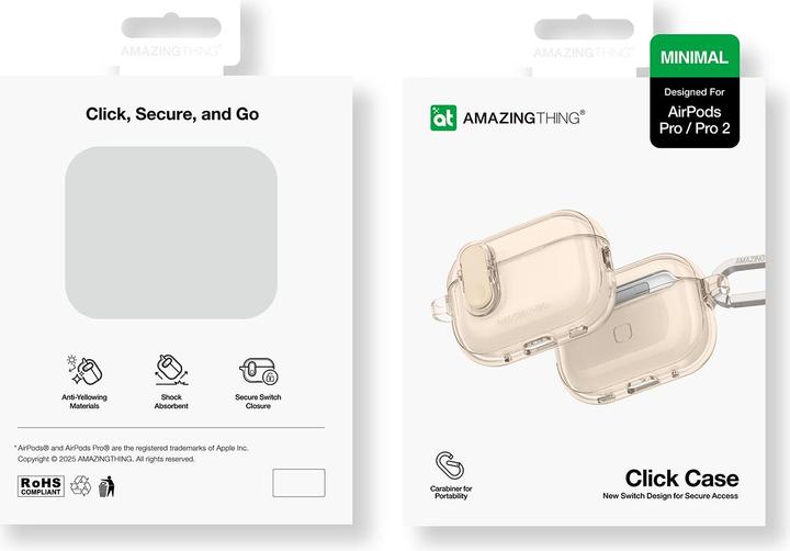 Produktbild Amazingthing Minimal Case für AirPods Pro 2 – Wüste (Kopfhörer Hülle)