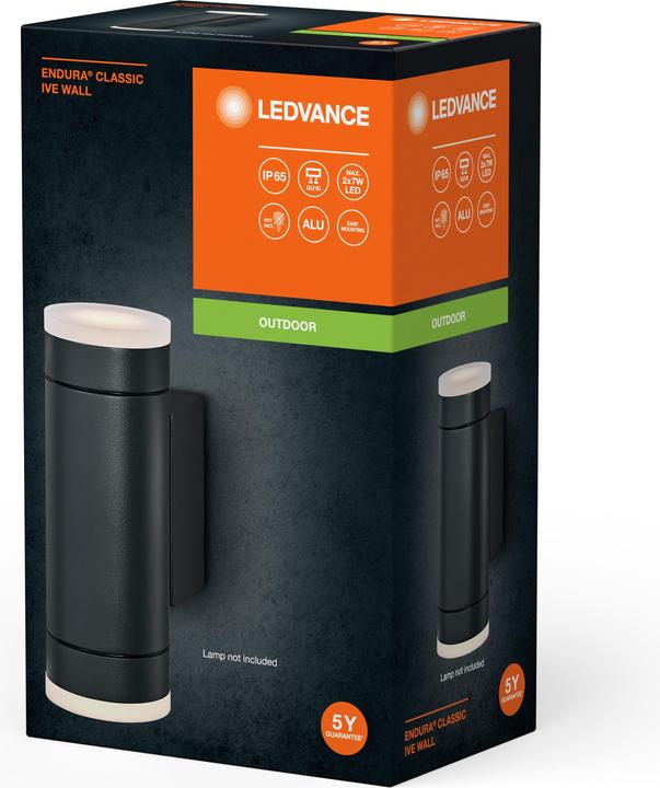 Produktbild Ledvance Endura Classic IP65 GU10 Ive Wall Dark Gray (GU10, IP65)