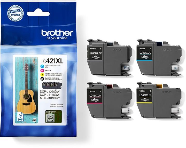 Actual product image Brother Product set 1 x DCP-J1050DW printer + 1 x LC-421 XL Value Pack ink (Ink, Colour)
