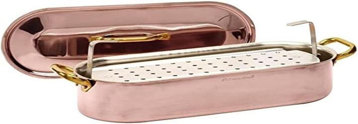 Produktbild Pentole Agnelli Vis Tin mit Grill und Deckel aus Kupfer (Kochtopf, Kupfer)