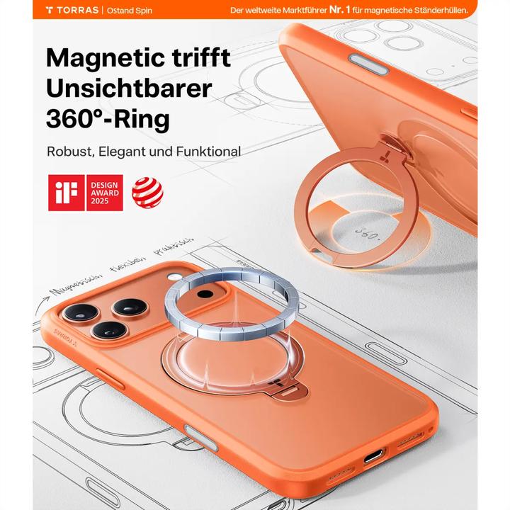 Produktbild Torras Ostand Spin Series (Apple iPhone 17 Pro Max)