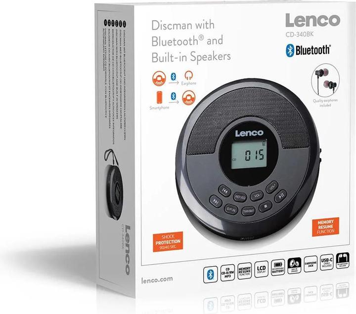 Actual product image Lenco CD-340BK