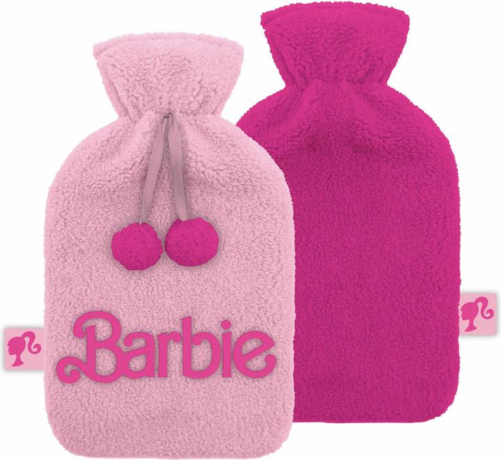 NoName BARBIE - Logo - Bouillotte Peluche & Brodée (2 l, Bettflasche mit Bezug)