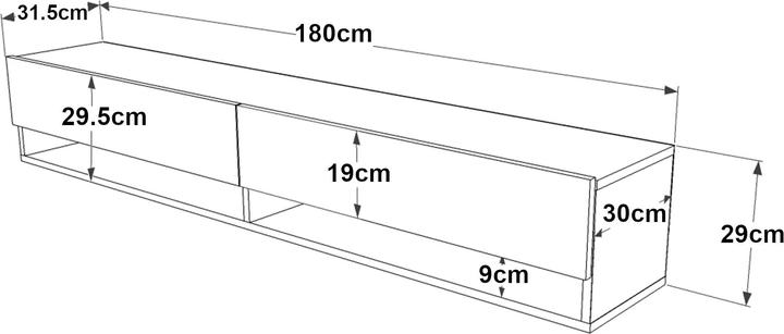 Image du produit En.Casa Laitila (180 x 31.5 x 29.5 cm)