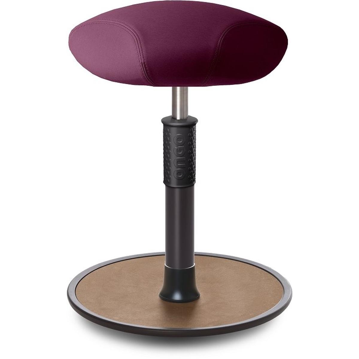 Ongo, Bürostuhl, Sitz- Stehhocker Free Regular Triangel skai Nature Base Lila schwarz /Natur