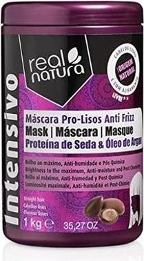 Immagine prodotto Real Natura Maschera per capelli senza sale liscia anti-crespo all'argan
