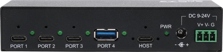 Immagine prodotto Exsys Hub industriale USB 3.2 Gen 2x1 a 4 porte (USB-C, 4 porte)