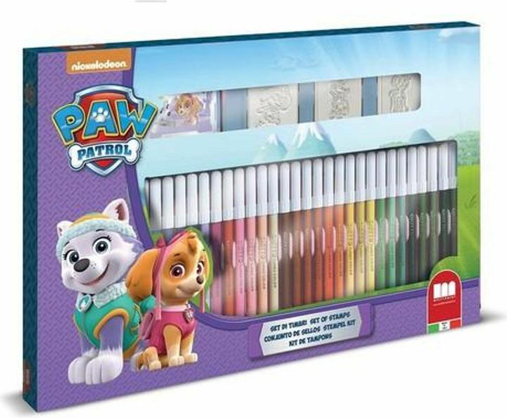 Multiprint PAW Patrol Skye colouring set with stamps, 41 pcs.