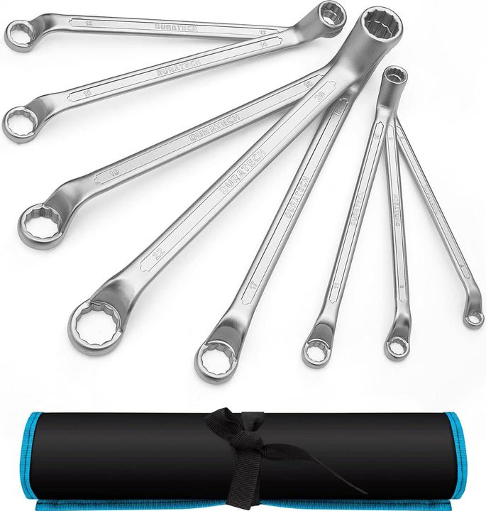 Produktbild Duratech 8-teiliger Doppel-Ringschlüssel-Satz (19 mm, 6 mm, 12 mm, 14 mm, 22 mm, 16 mm, 10  mm, 18 mm, 7 mm, 17 mm, 11 mm, 15 mm, 8 mm, 9 mm, 13 mm, 20 mm)