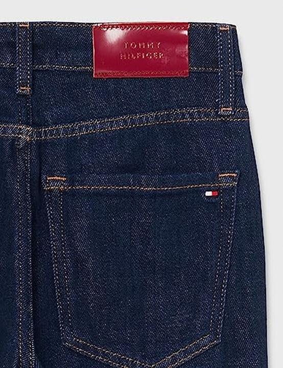Actual product image Tommy Hilfiger Gramercy Tapered Denim Jeans with Five-Pocket Styling and Embroidered Flag (W34/L30)
