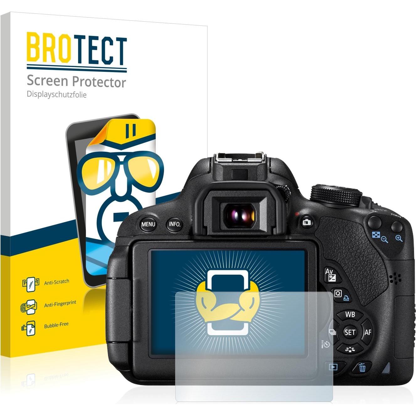 BROTECT Schutzfolie Displayschutz Klar (Displayschutz, EOS 700D), Kameraschutz, Transparent