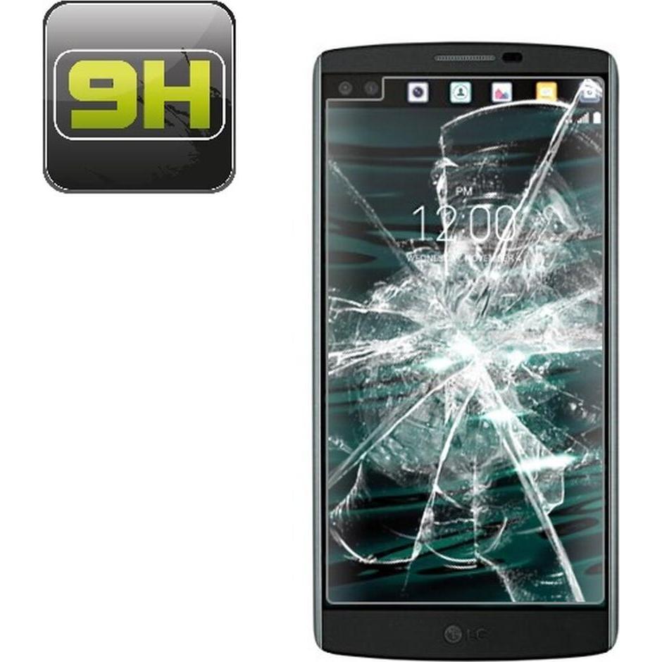Protectorking 1x echtes Tempered 9H Panzerhartglas 3D KLAR (1 Stück, LG V10), Smartphone Schutzfolie
