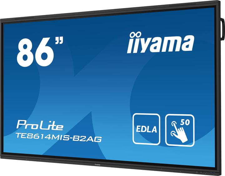 Produktbild iiyama 85.6IN VA PANEL ANTI-GLARE 50 POINTS 3840X2160 6.5MS 435CD/M2 (3840 x 2160 Pixel, 86")