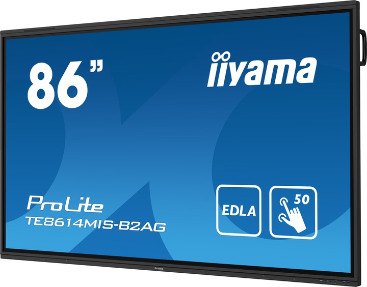 Produktbild iiyama 85.6IN VA PANEL ANTI-GLARE 50 POINTS 3840X2160 6.5MS 435CD/M2 (3840 x 2160 Pixel, 86")
