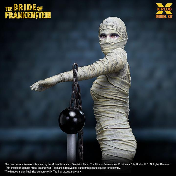Actual product image X-Plus Bride of Frankenstein Plastic Model Kit 1/8 Bride of Frankenstein 21 cm