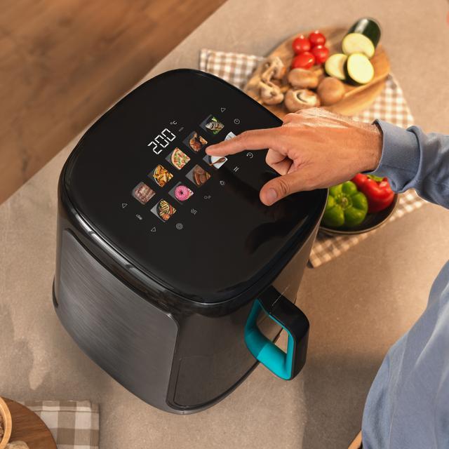 Actual product image Cecotec Air Fryer Cecofry&Grill SmokinPrime 6500 6.5L 2200W Grill Black