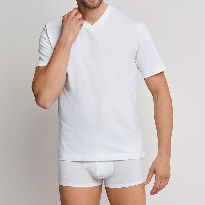 Immagine prodotto Schiesser Confezione da 2 camicie American da uomo con scollo a V, 100% cotone (S)