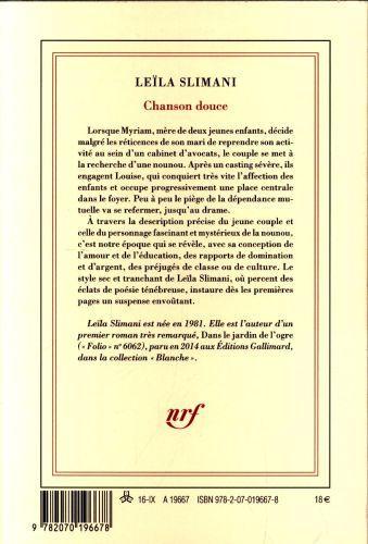 Produktbild Chanson douce (Französisch, Slimani Leila, 2016)
