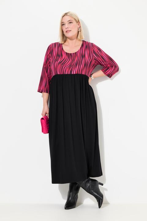 Produktbild Ulla Popken Jerseykleid, A-Linie, Alloverprint (54)