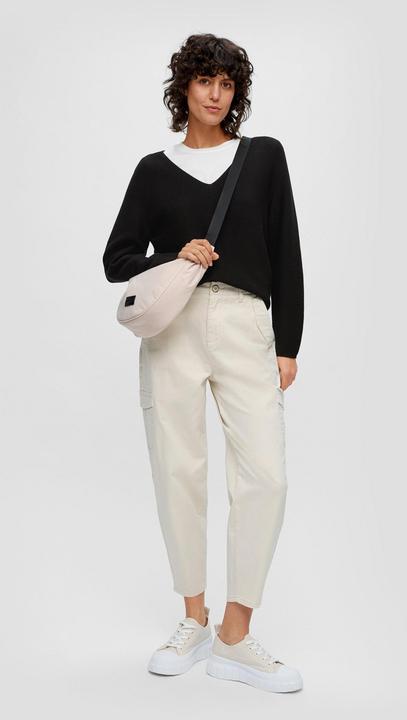 Produktbild s.Oliver Strickpullover Pullover mit V-Ausschnitt (34)