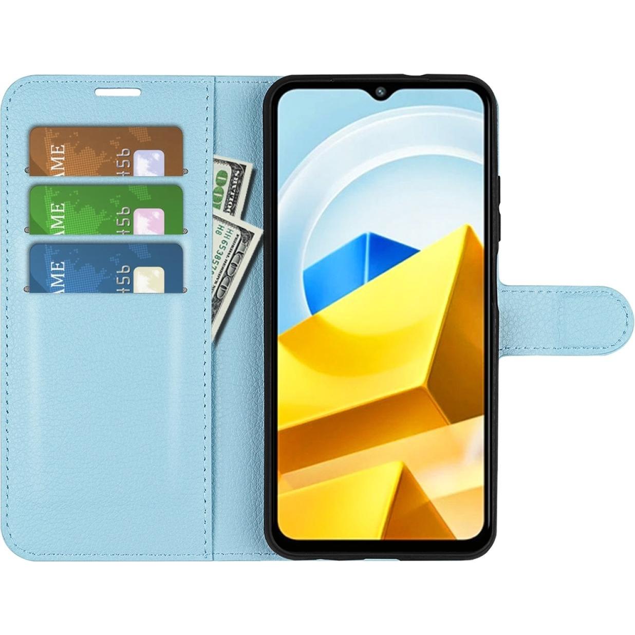 Thumbnail - Screenguard Xiaomi Poco M5 Leather Guard Lederhülle (Xiaomi Poco M5), Smartphone Hülle, Blau