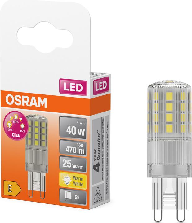 Produktbild Osram Led Three Step Dim Pin (G9, 4 W, 470 lm, 1 x, E)