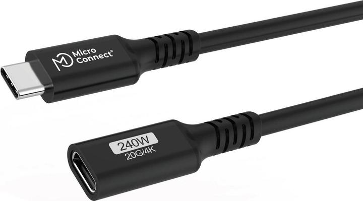 Actual product image MicroConnect Premium USB-C cable Extender (0.15 m, USB 3.2 Gen 2x2, 240 W)