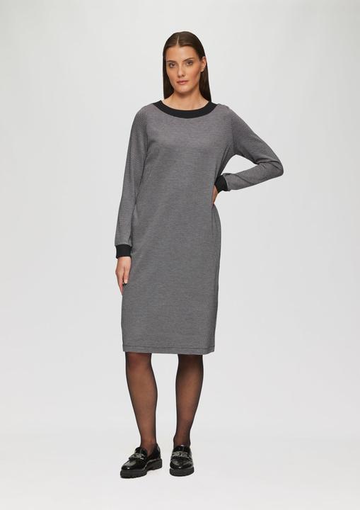 Actual product image S.Oliver Kleid Kleid mit Hahnentrittmuster und seitlichen Eingrifftaschen (44)