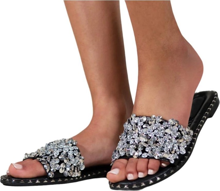 Immagine prodotto Where's That From Poppy Sliders Luccicante Piatta Donna (36)
