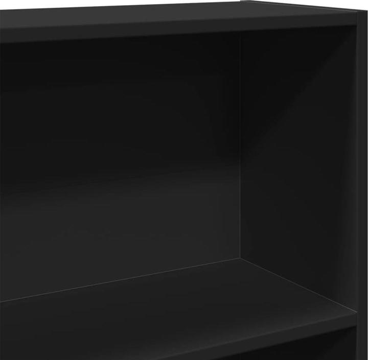 Produktbild VidaXL Bücherregal Bücherschrank Standregal Raumteiler Schwarz Holzwerkstoff (80 x 30 x 189 cm)
