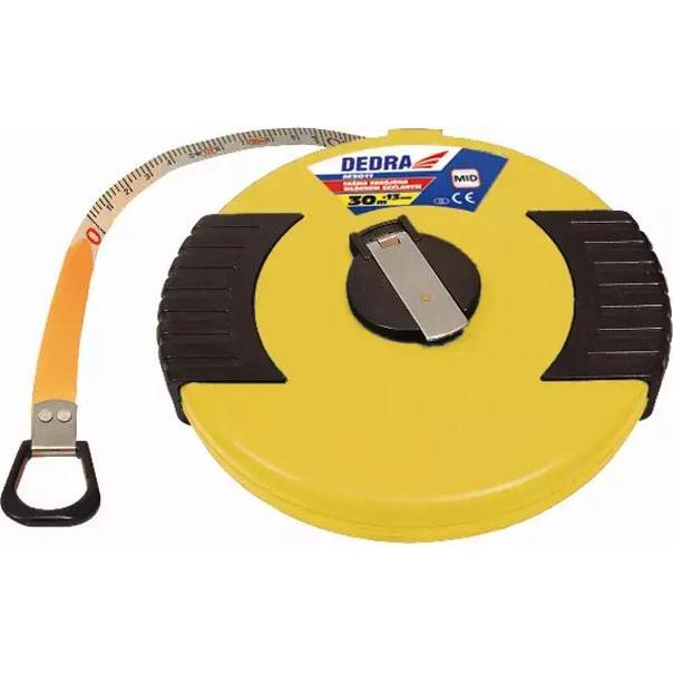 Dedra, Längenmesswerkzeug, Massband 20m mit Glasfaser verstärkt (M2011) (M)