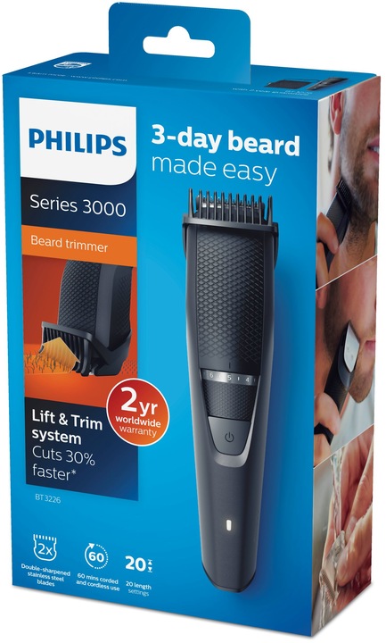 Actual product image Philips Beardtrimmer Series 3000 Regolabarba