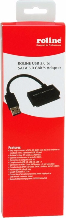 Actual product image Roline USB 3.0 to SATA Adapter