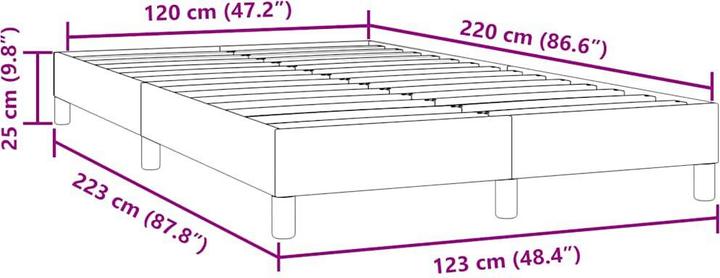 Actual product image vidaXL Boxspringbett (120 x 220 cm)