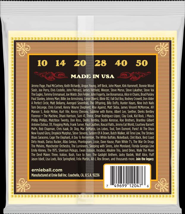 Produktbild Ernie Ball Saitensatz, Akustik, Earthwood Bronze, Silk & Steel, Extra- (1 x, 0.05")