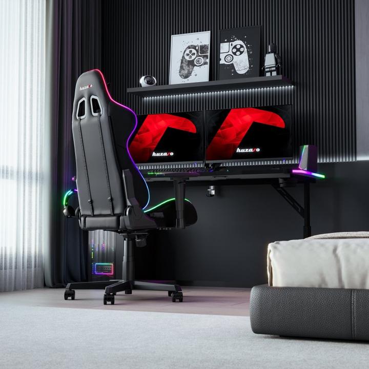 Actual product image Huzaro Biurko gamingowe Hero 4.6 RGB Black