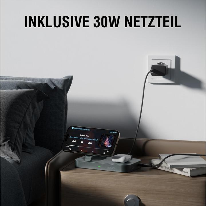 Produktbild 4smarts Qi2 Ladestation Trident (25 W)