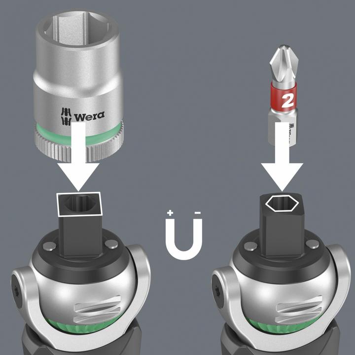 Produktbild Wera 8009 Zyklop Pocket Set 4 (1/2", 1/4", 10  mm, 12 mm, 14 mm, 16 mm, 3/8", 5/16", 7/16", 9/16")