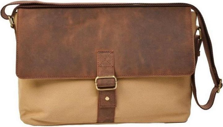 Actual product image Dermata Canvas/leather briefcase with flap