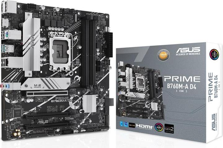 Actual product image ASUS PRIME B760M-A D4-CSM (LGA 1700, Intel B760, mATX)