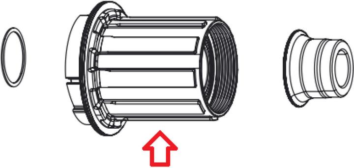 Immagine prodotto Zipp Kit ruota libera Super/Track/176/177 DB Sram/Shimano (Freni a disco Center Lock)