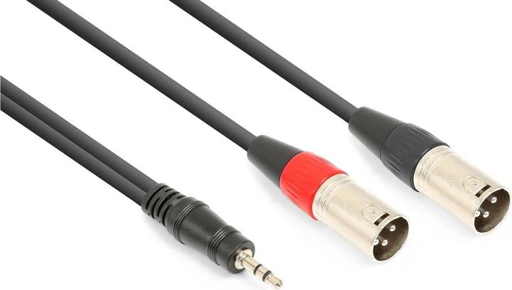 Immagine prodotto Vonyx CX322-1 XLR 3 poli, maschio - jack 3,5 mm 1,5 m (1.50 m, Connettore da 3,5 mm (AUX), XLR)