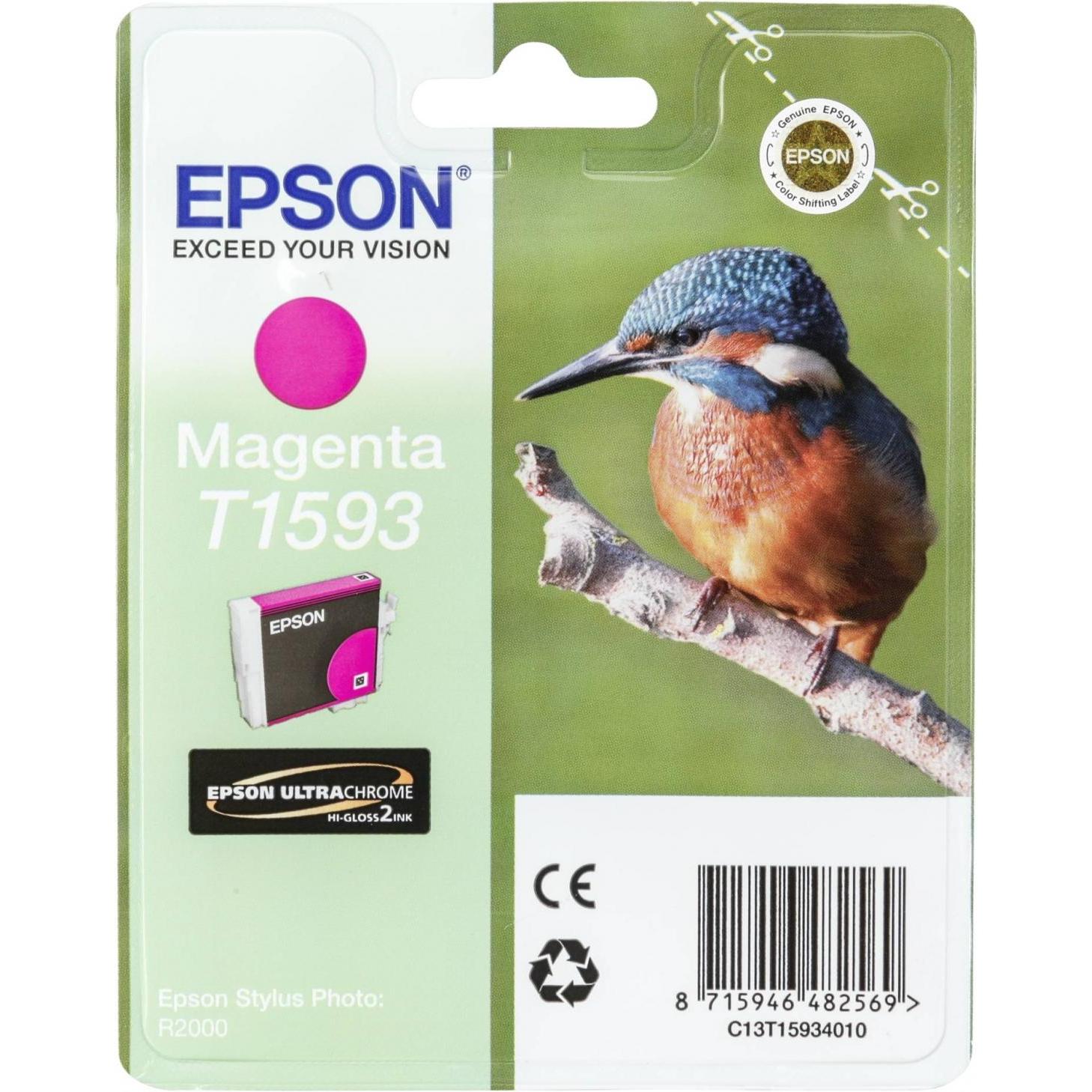 Epson, Druckerpatrone, T1593 Ultra Chrome Hi-Gloss2 (M)