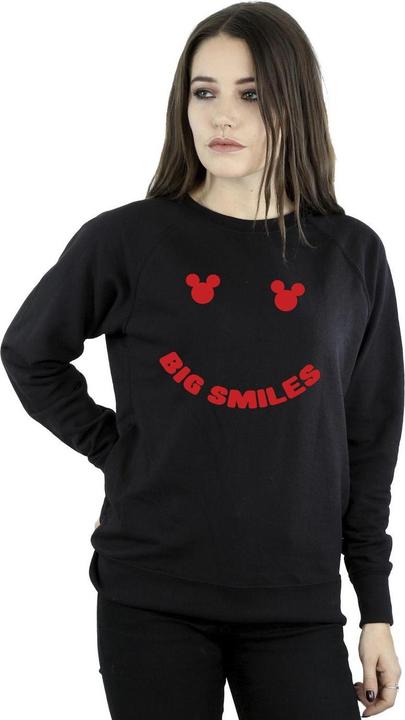 Actual product image Disney Womens/Ladies Mickey Mouse Big Smile Sweatshirt (L)