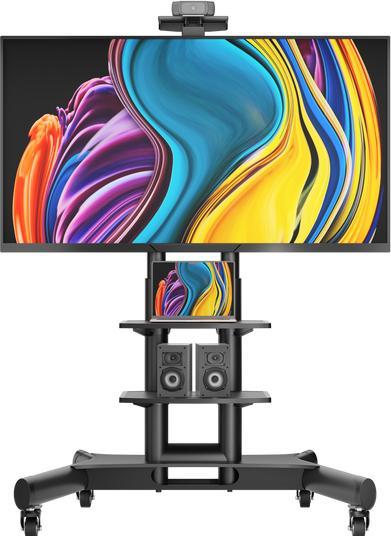 Actual product image Onkron TV mobilný stojan pre 40-70", police, výškovo nastaviteľný, čierny (45.50 kg, 40" - 70")