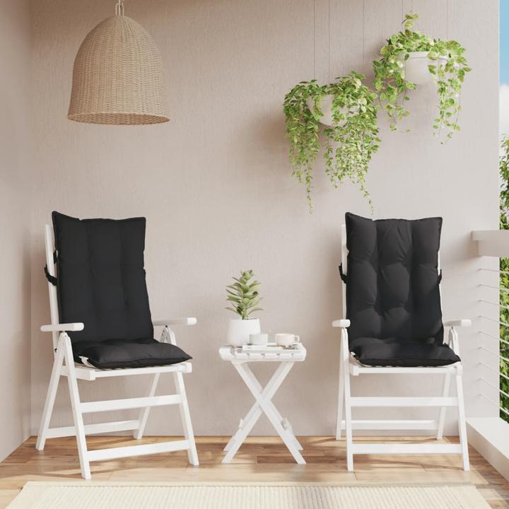 Image du produit VidaXL Coussins de chaise à haut dossier 2 pcs. Tissu Oxford (120 x 50 x 7 cm)