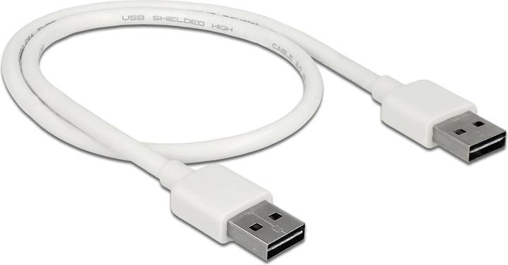 Produktbild Delock USB2.0-Kabel Easy A-A: 0.5m, weiss (0.50 m, USB 2.0)